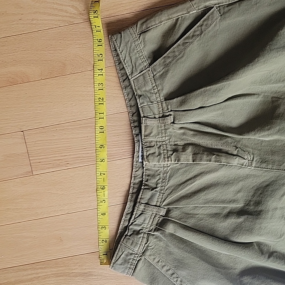 Free People We The Free Equinox Exaggerated Wide Leg Trouser In Olive - Picture 12 of 15